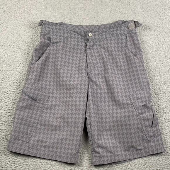 Fox Racing Cargo Shorts Men's 32 Gray Houndstooth Motorcorss Outdoor Activewear - Picture 1 of 10